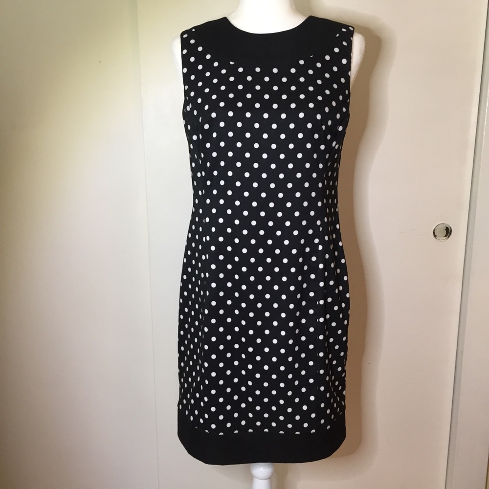 Dress Barn dress black polka dots